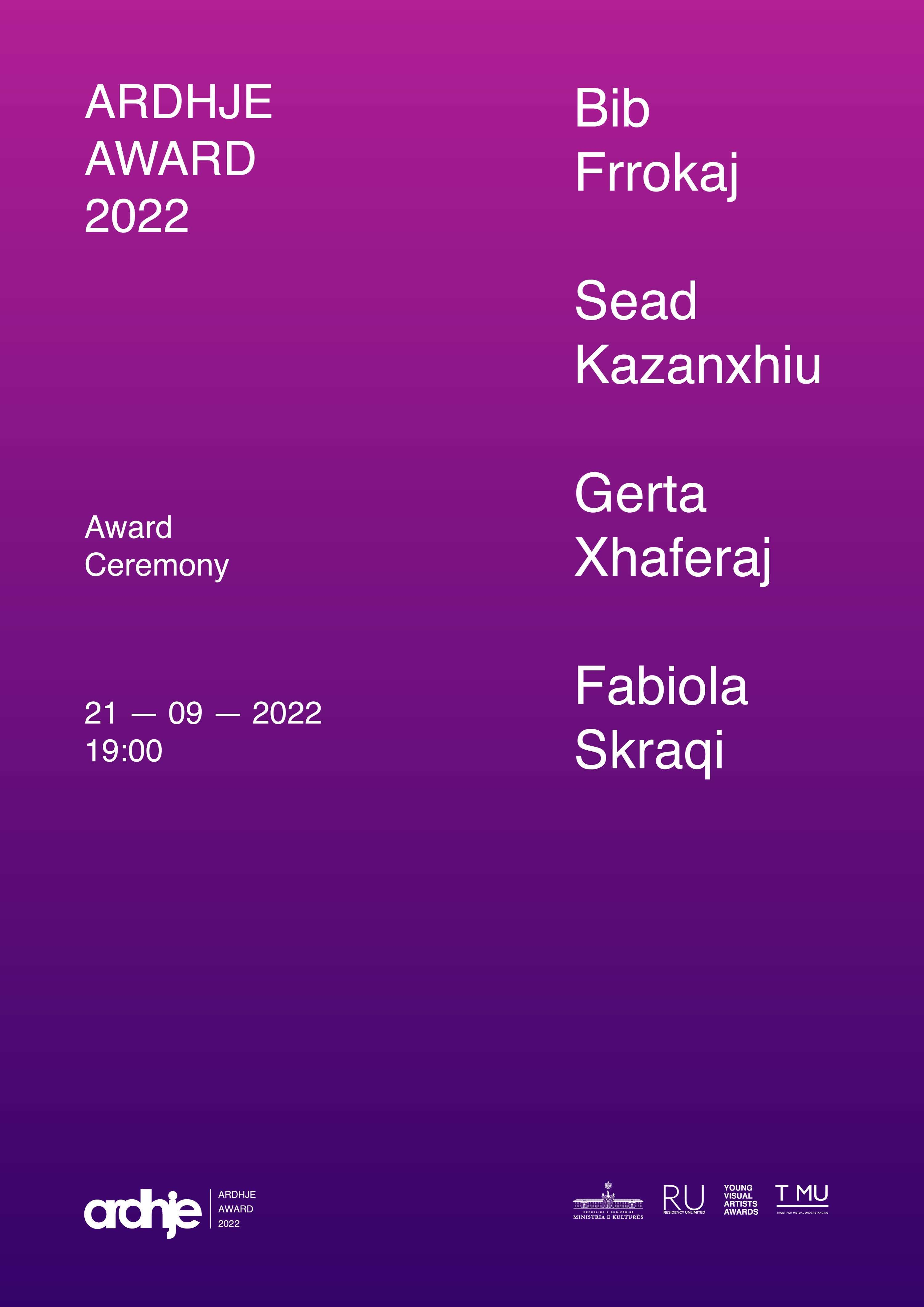 Çmimi ARDHJE 2022 – Ekspozita e Finalistëve