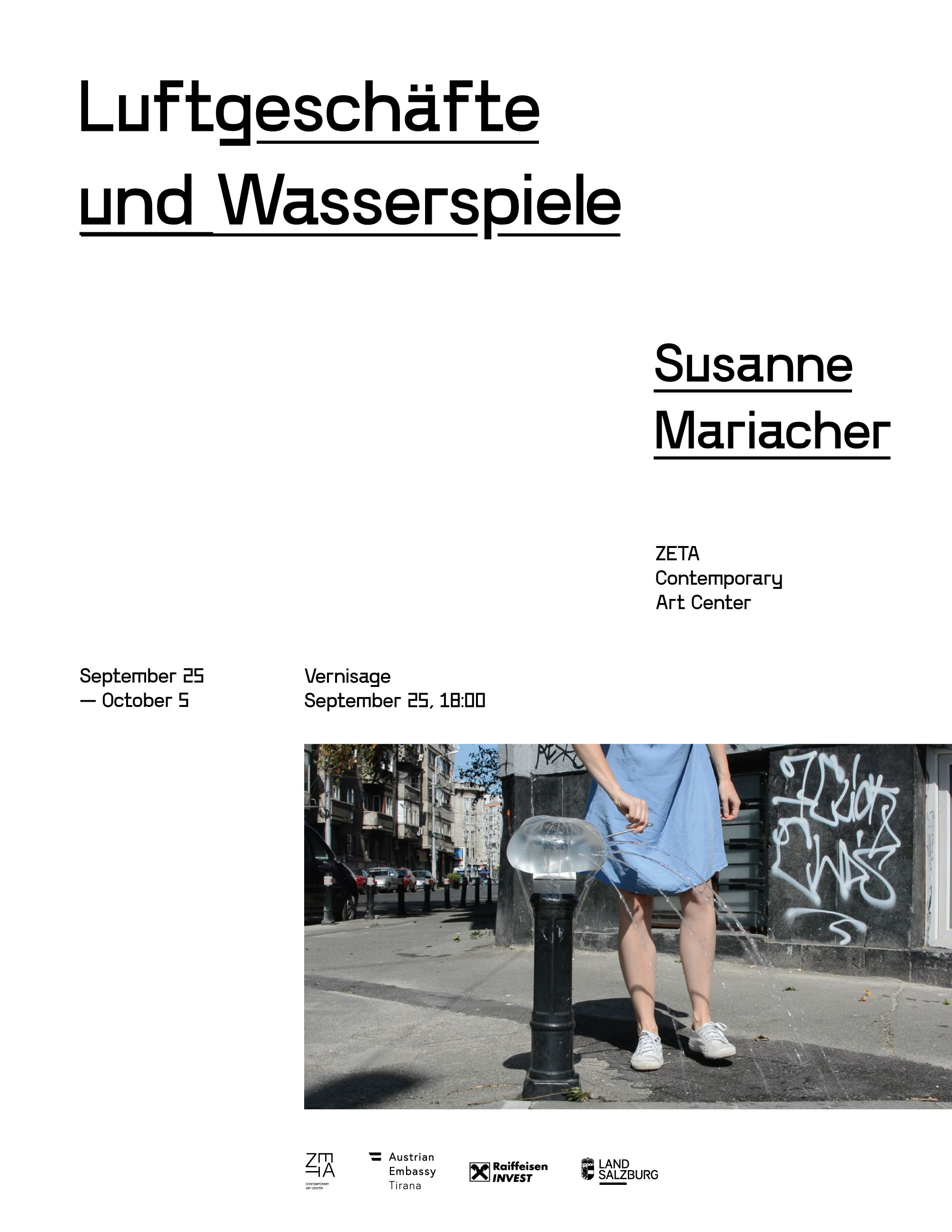 Susanne Mariacher | Luftgeschäfte und Wasserspiele